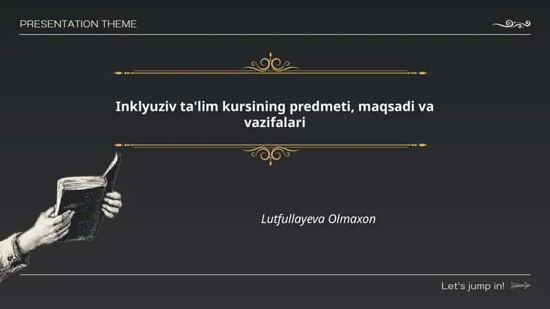 Inklyuziv ta'lim kursi 1