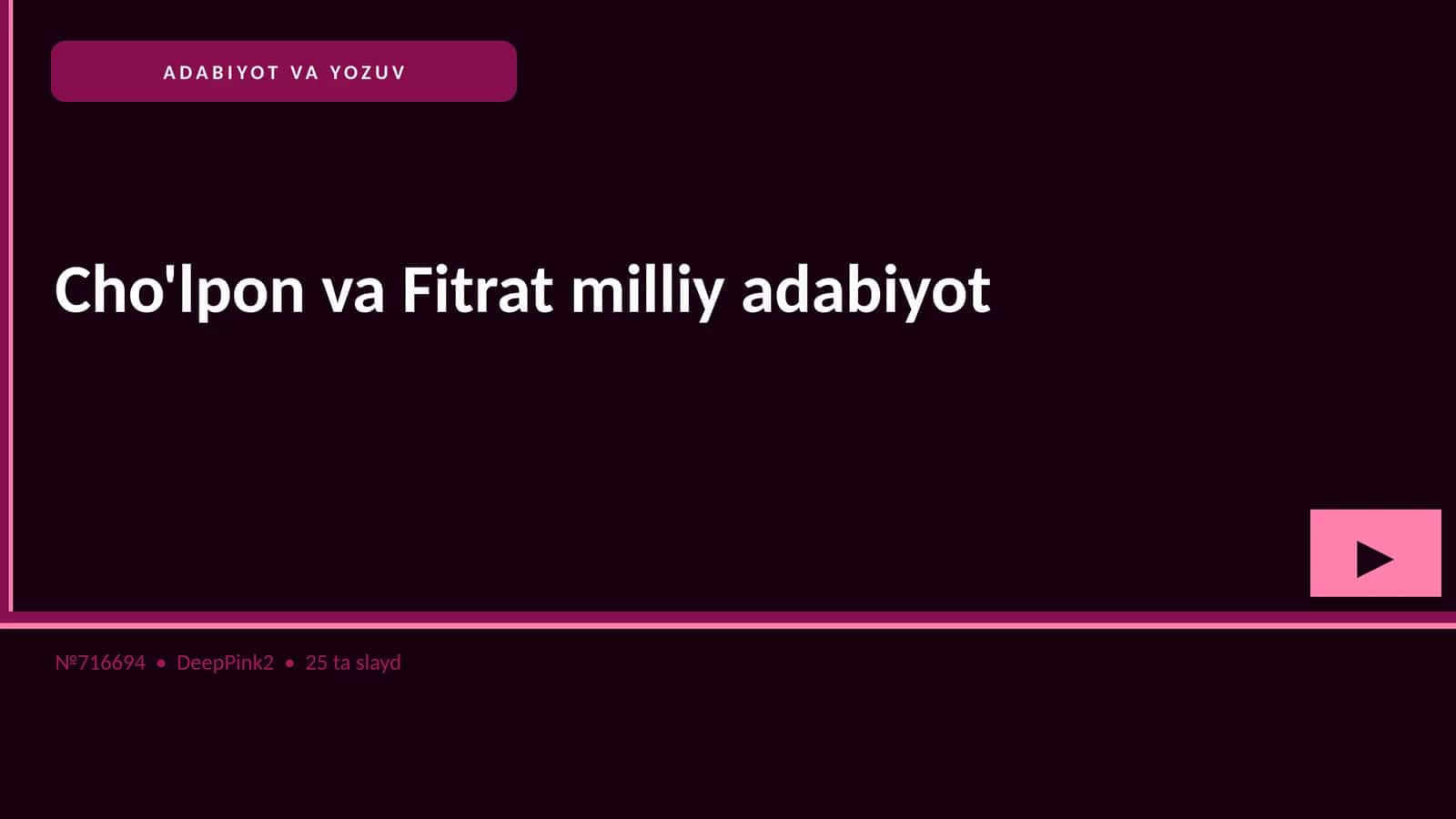 Cho'lpon va Fitrat milliy adabiyot 1