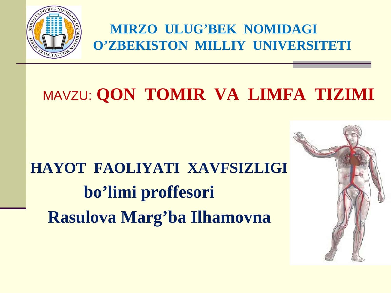 QON TOMIR VA LIMFA TIZIMI 1