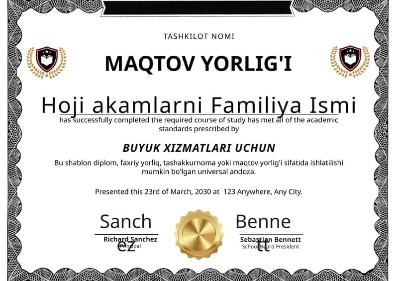 MAQTOV YORLIG'I 1