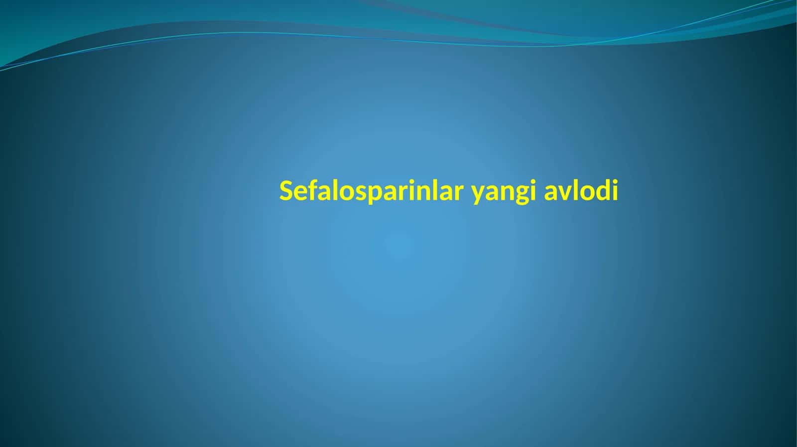 Sefalosparinlar yangi avlodi 1