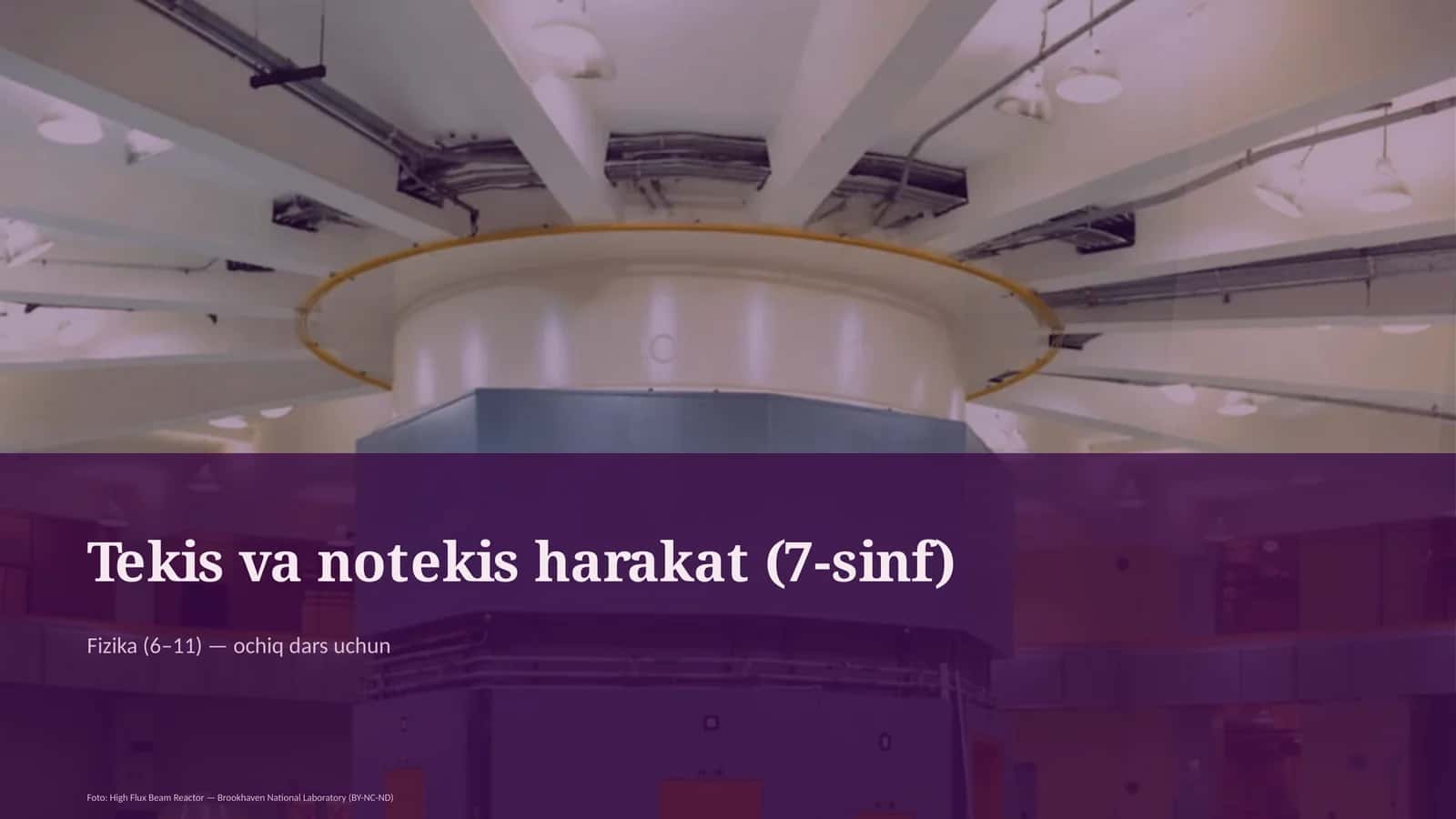 Tekis va notekis harakat (7-sinf) 1