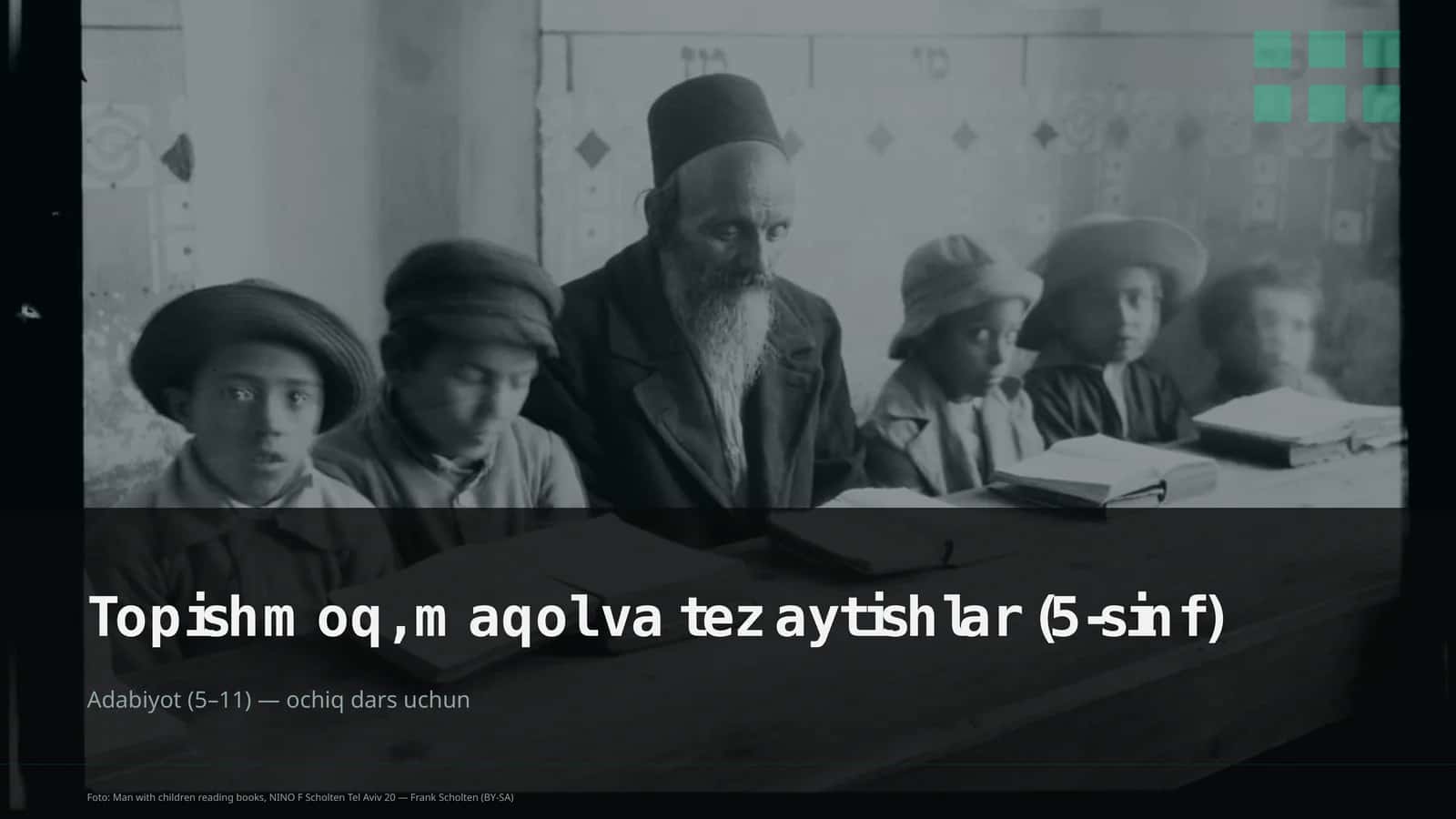 Topishmoq, maqol va tez aytishlar (5-sinf) 1