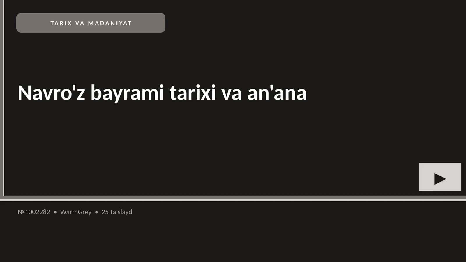 Navro'z bayrami tarixi va an'ana 1