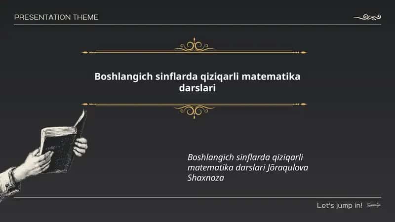 Boshlangich sinflarda qiziqarli matematika darslari 1