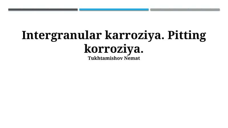 Donadoraro Korroziya 1