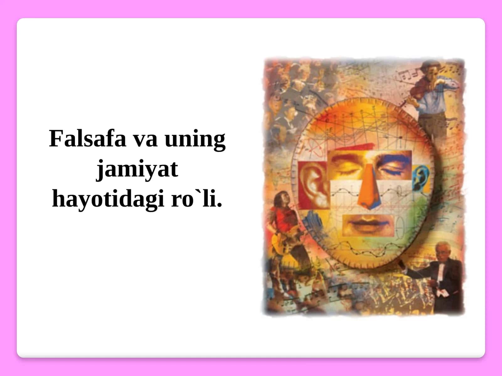 Falsafa fanidan  malumotlar 1