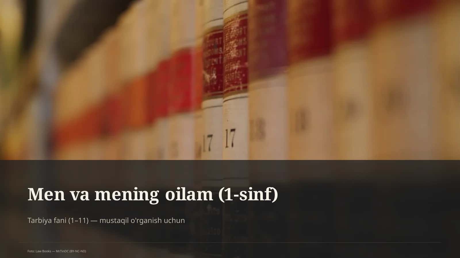 Men va mening oilam (1-sinf) 1