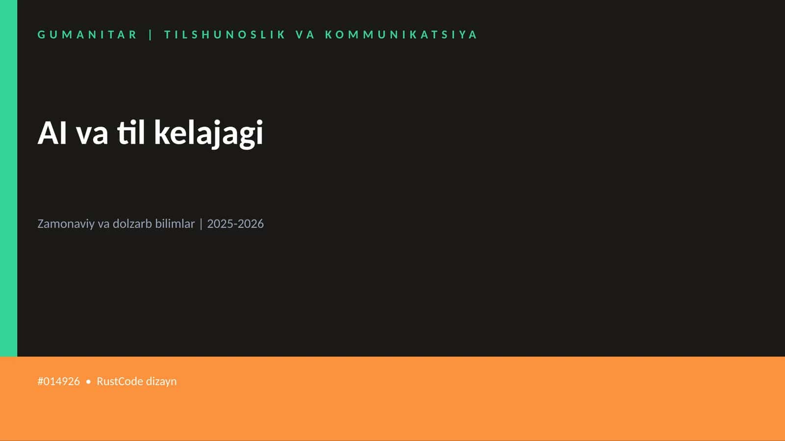 AI va til kelajagi 1