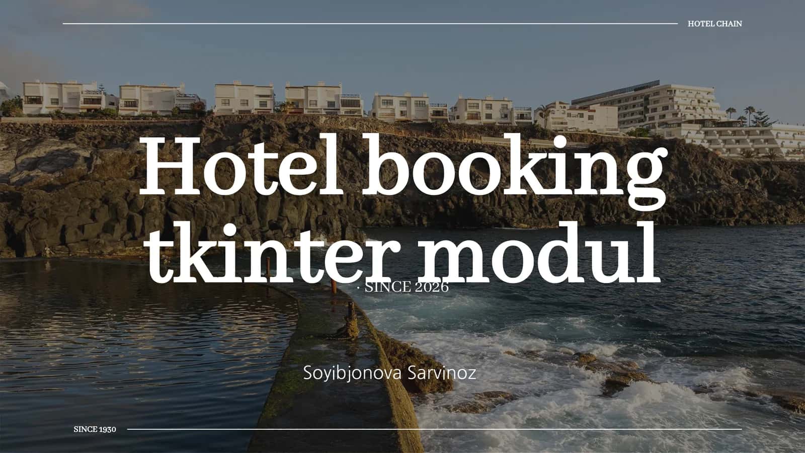 Hotel booking tkinter modul 1