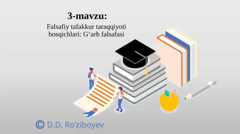 G‘arb falsafasi 1
