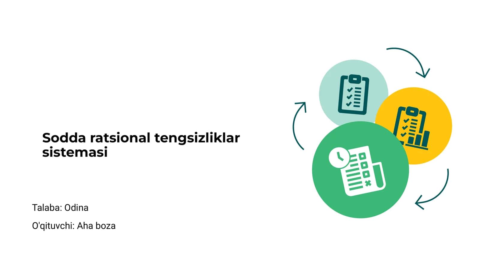 Sodda ratsional tengsizliklar sistemasi 1
