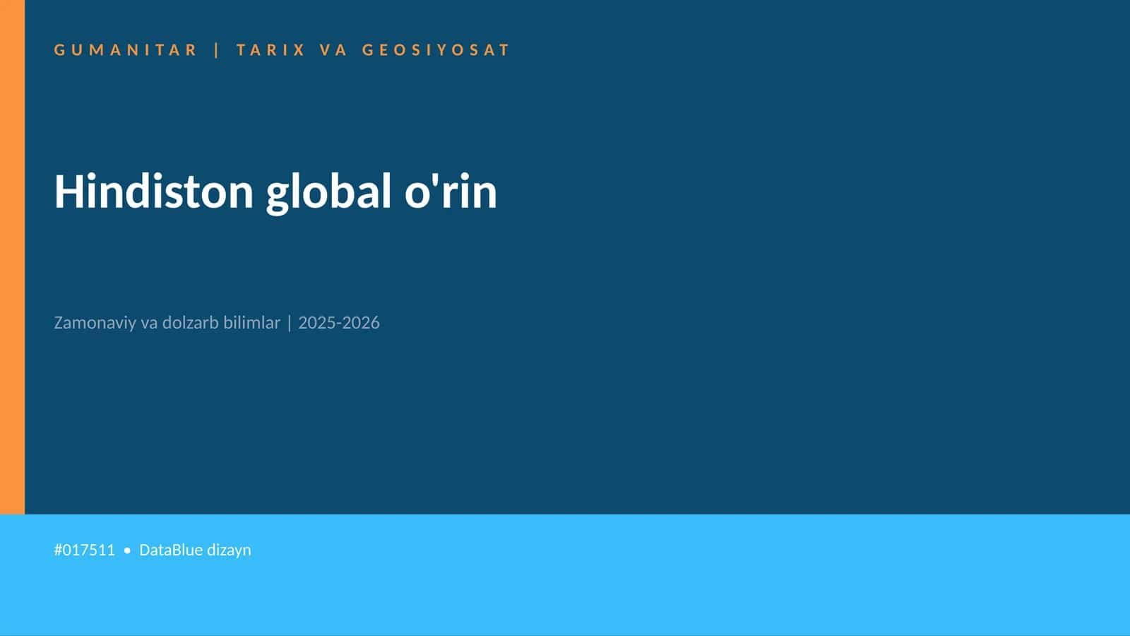 Hindiston global o'rin 1