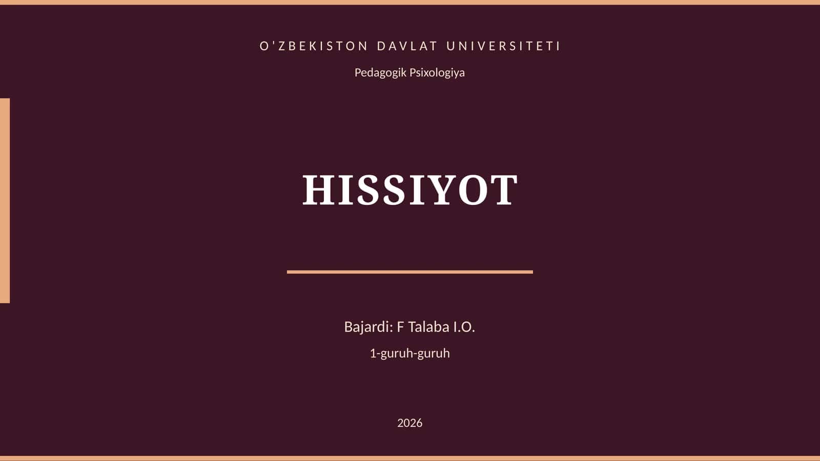 HISSİYOT 1