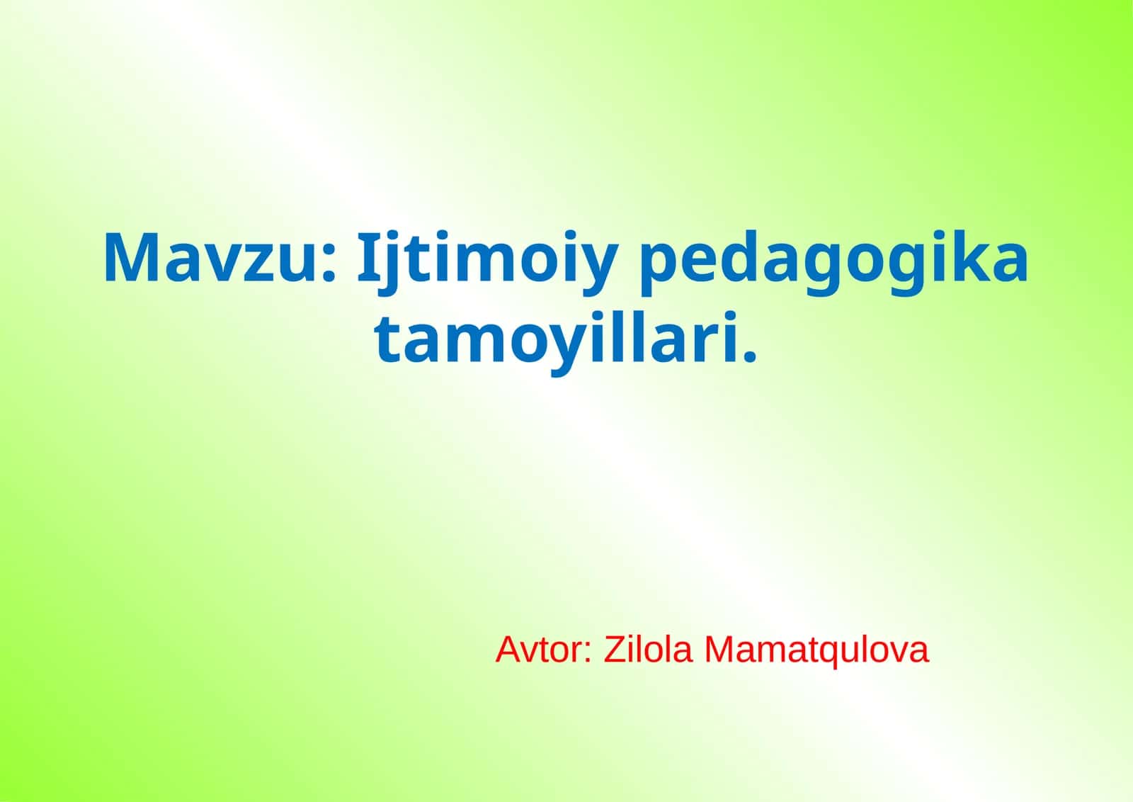 Ijtimoiypedagogikatamoyillari 1