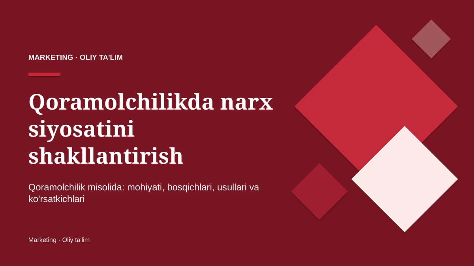 qoramolchilikda narx siyosatini shakllantirish 6514 1