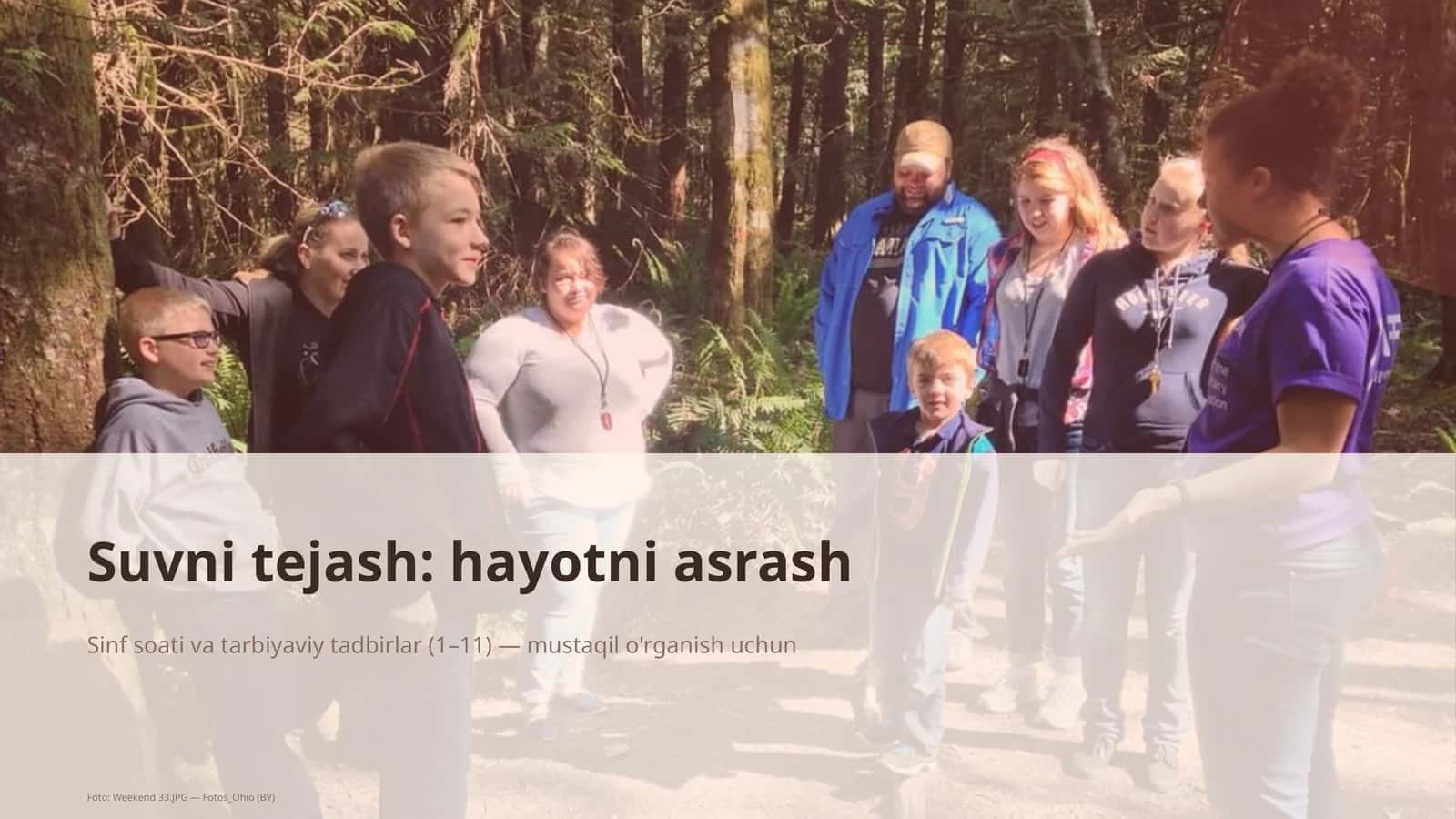 Suvni tejash: hayotni asrash 1
