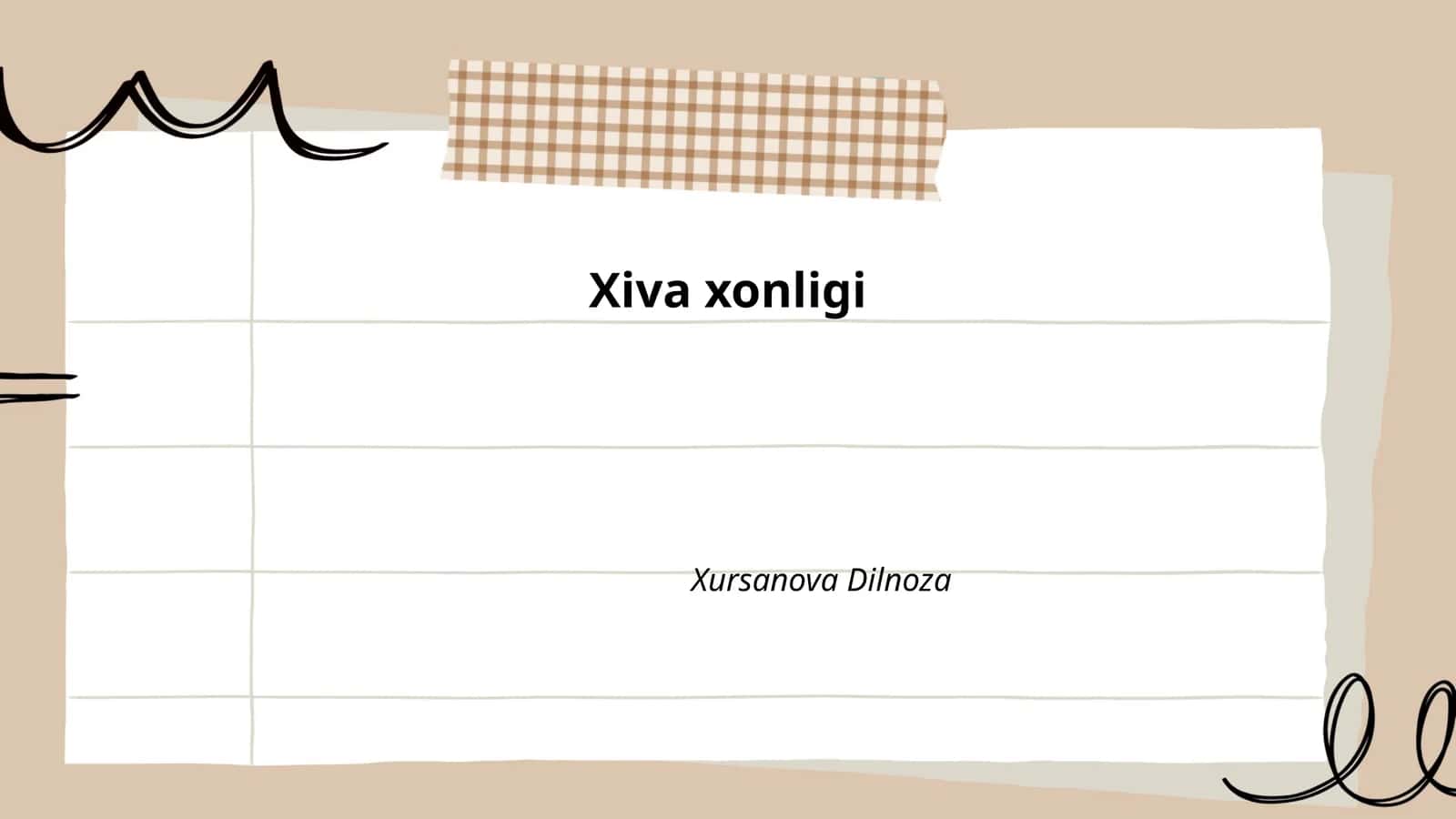 Xiva xonligi 1