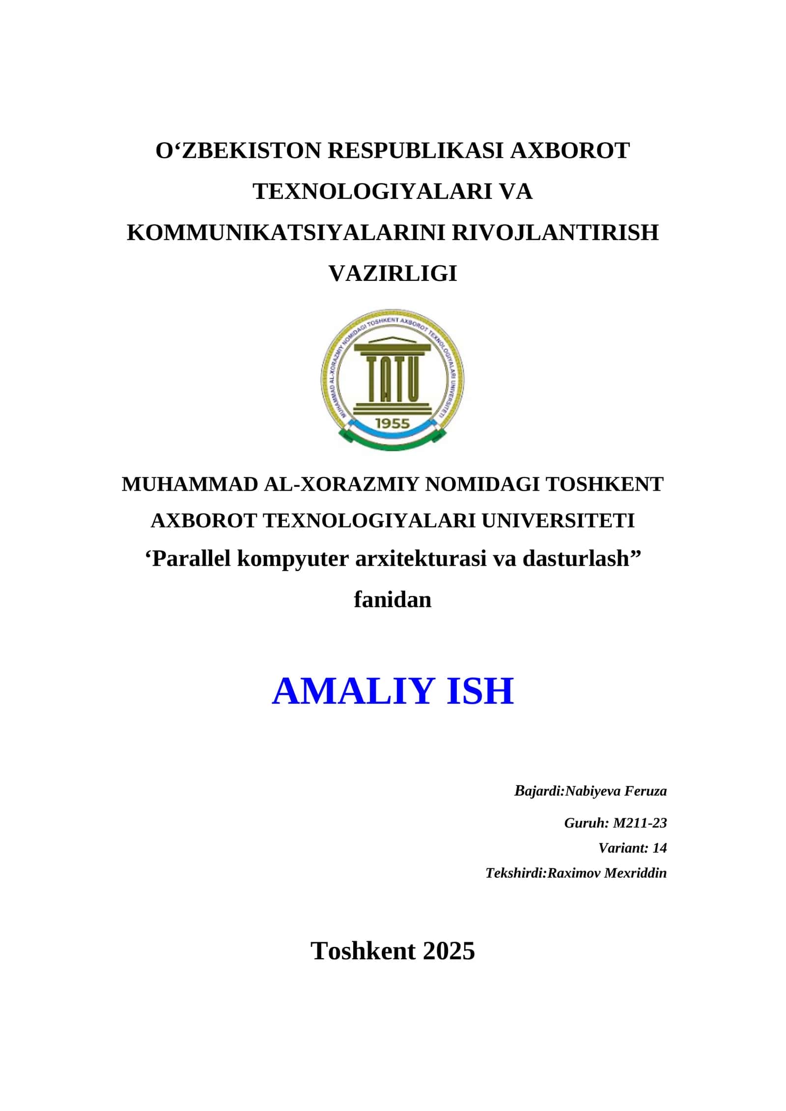 MPI tizimi 1
