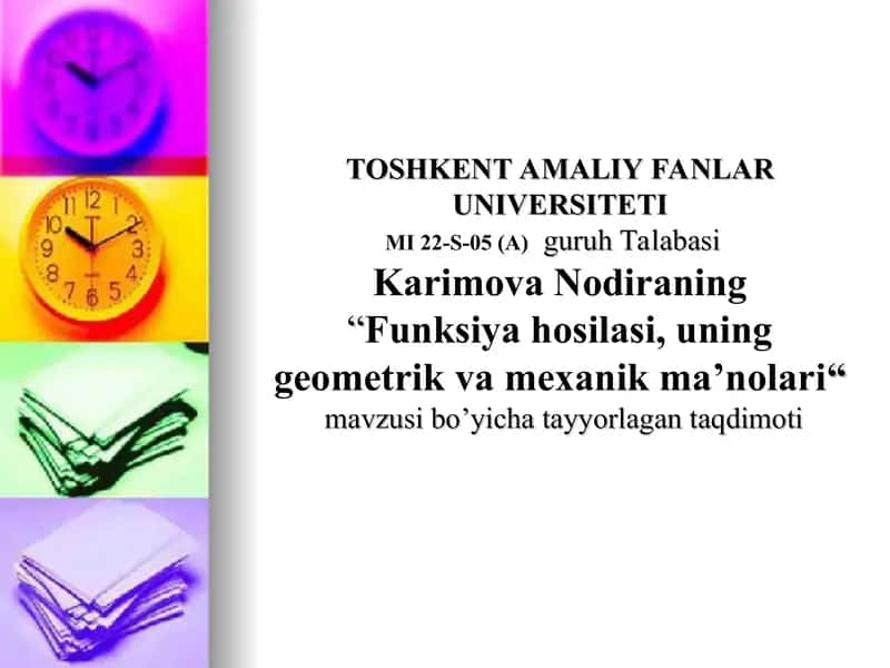 Funksiya differensiali. 1