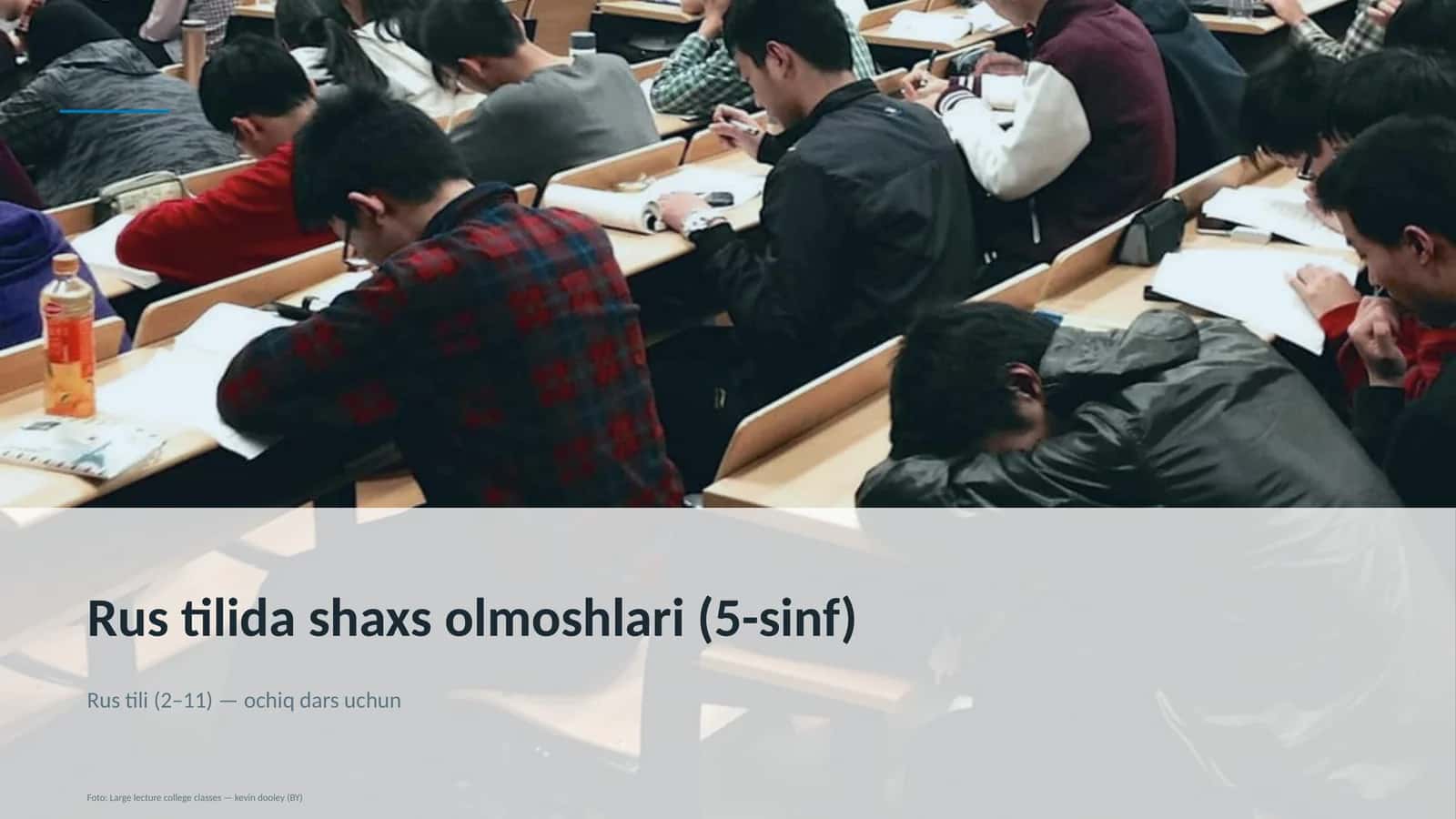 Rus tilida shaxs olmoshlari (5-sinf) 1