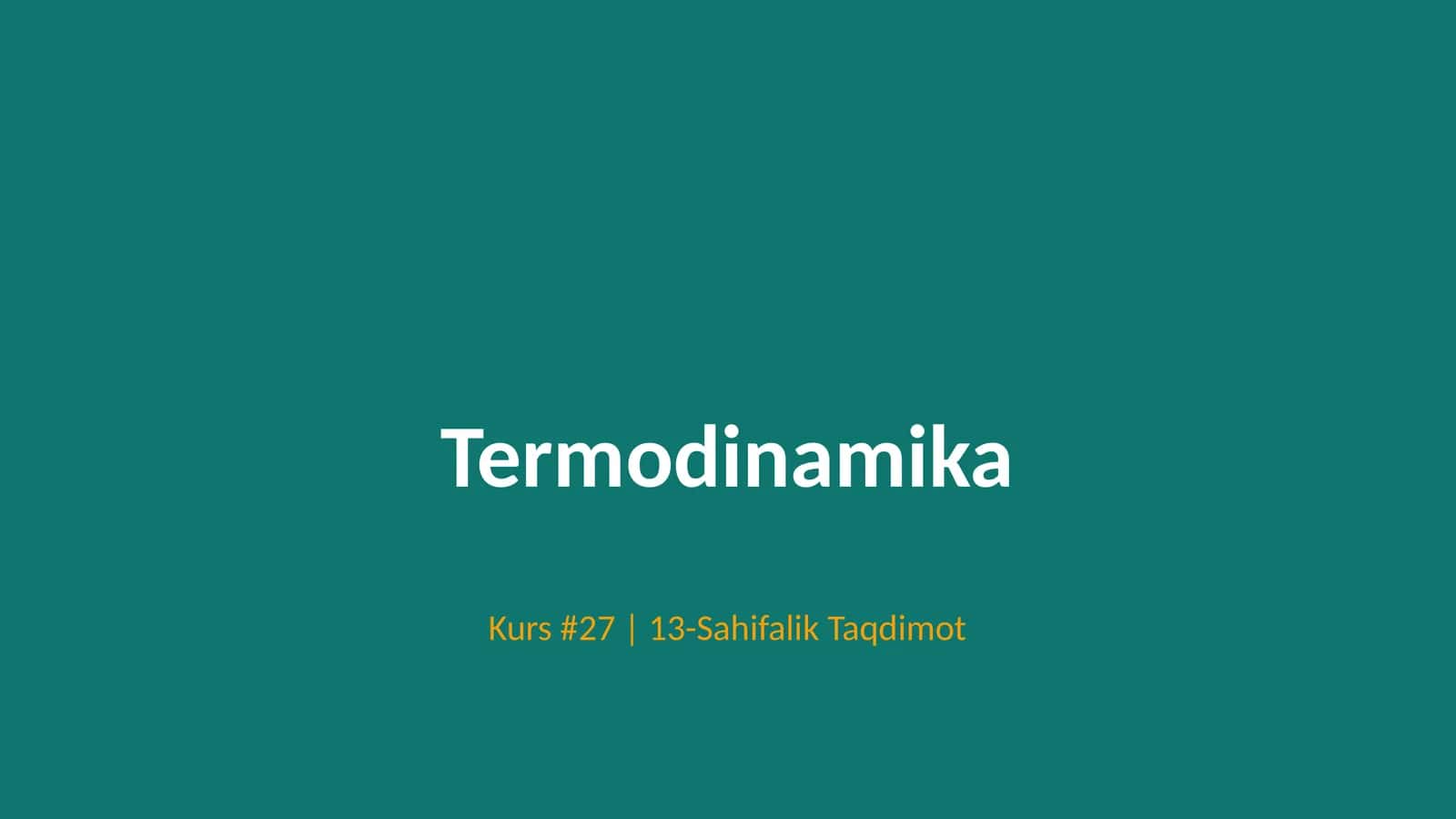 Termodinamika 1
