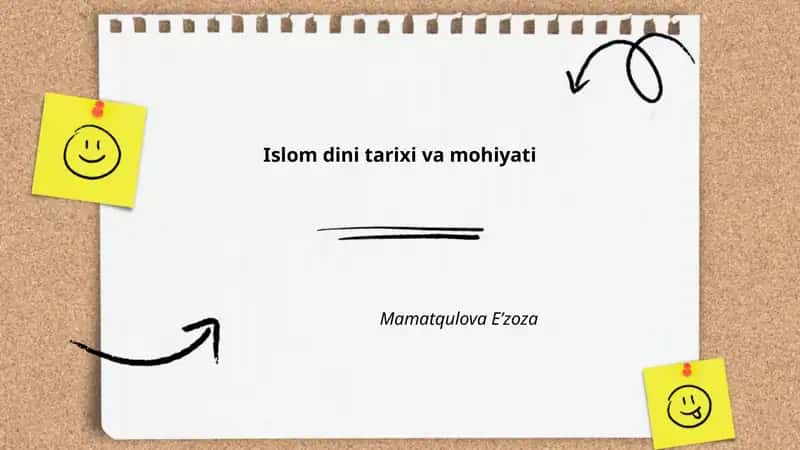 Islom dini tarixi va mohiyati 1