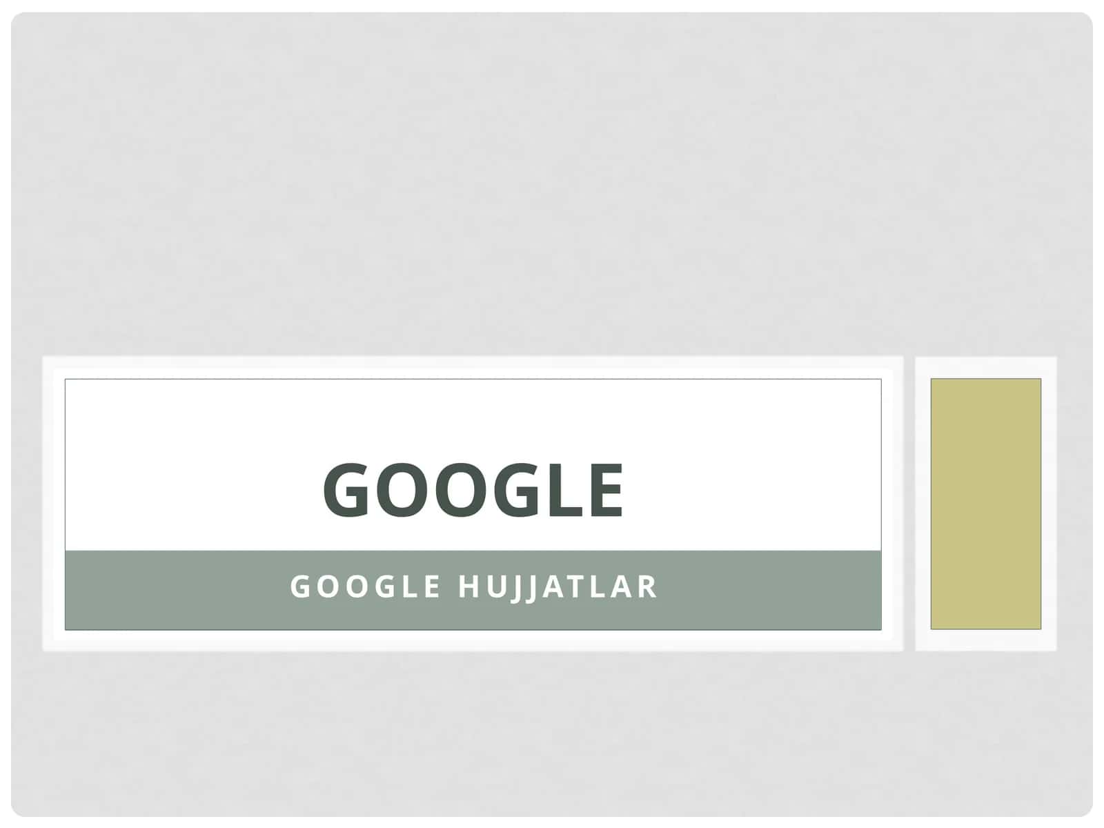 Googlehujjatlar 1