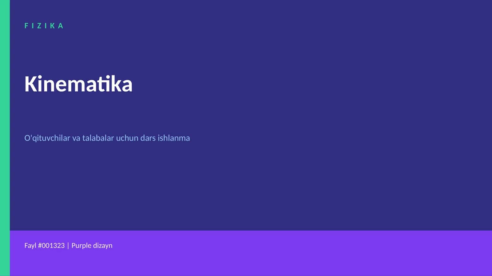 Kinematika 1