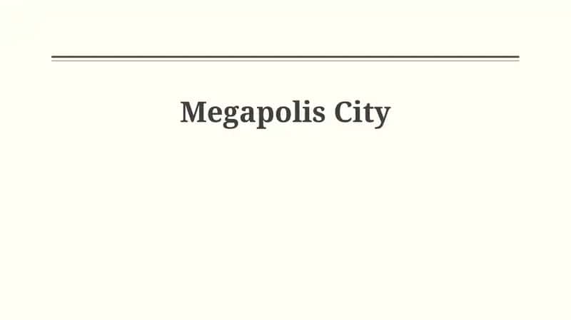 Megapolis City 1