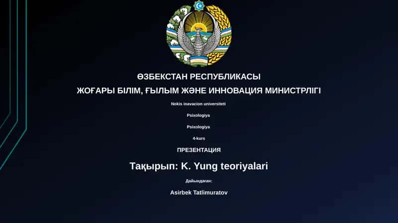 K. Yung teoriyalari 1