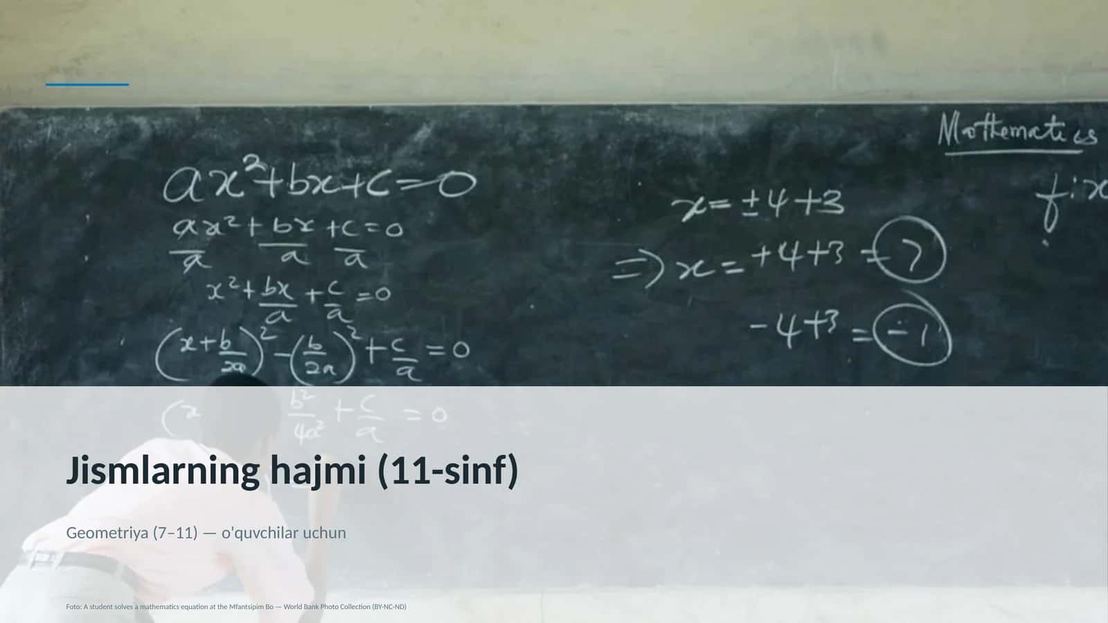 Geometriya (7–11) — o'quvchilar uchun 1