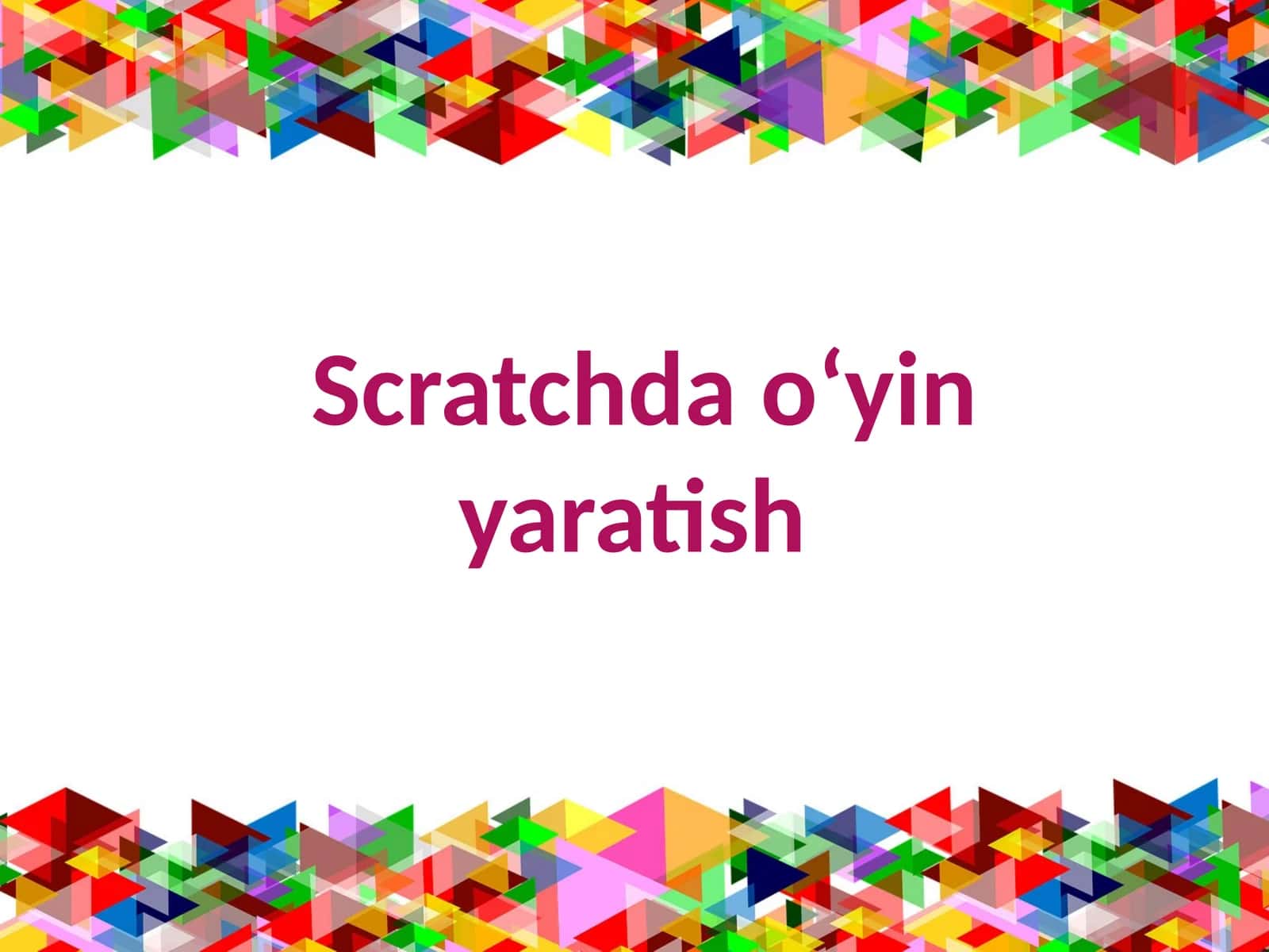 Scratch dasturi 1