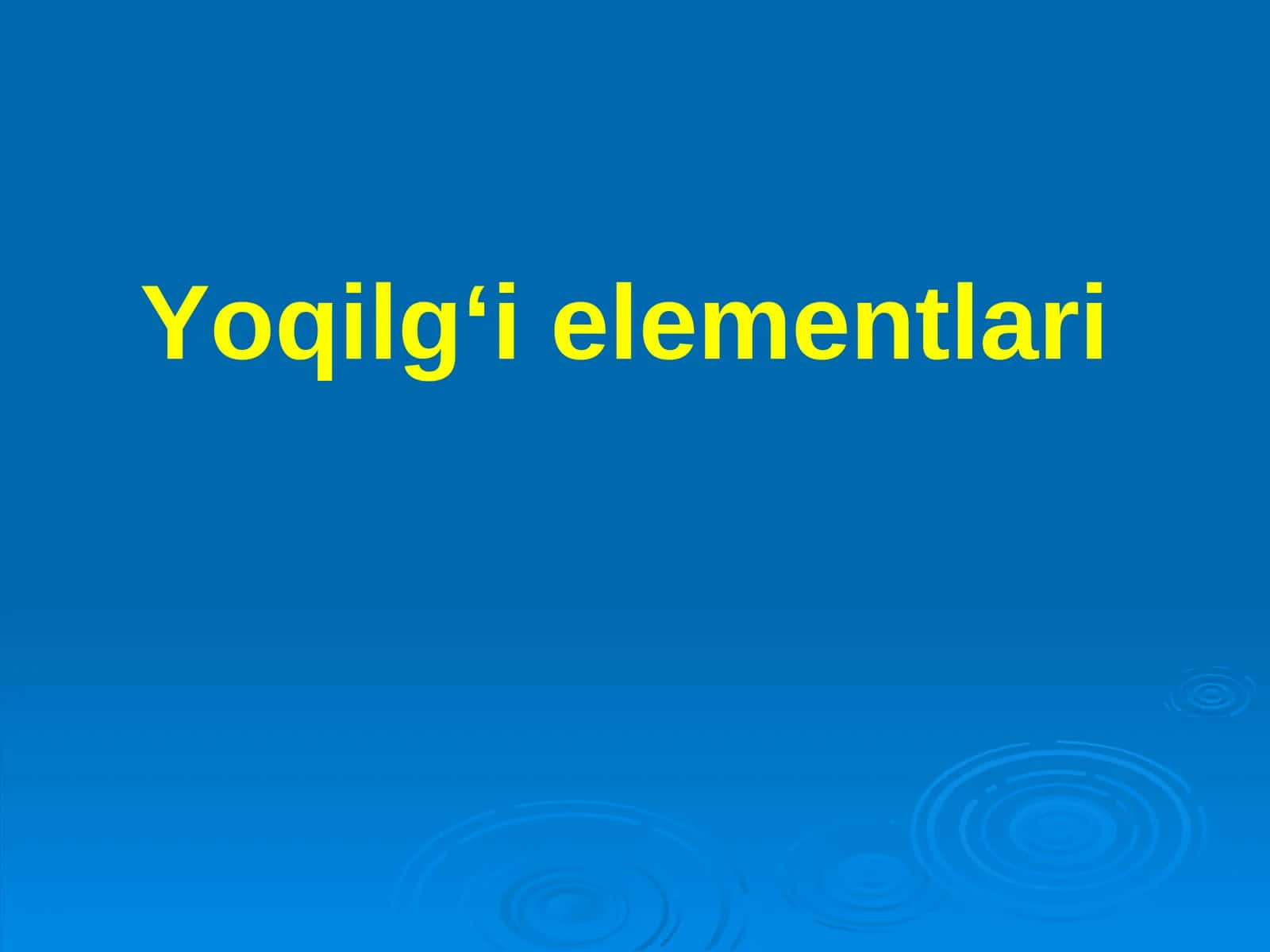 Yoqilg‘i elementlari 1