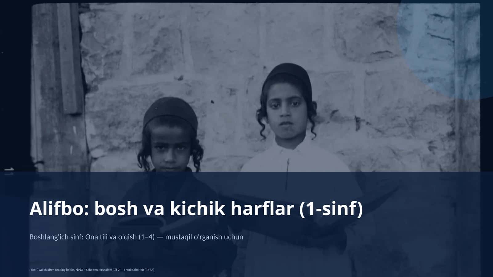 Alifbo: bosh va kichik harflar (1-sinf) 1