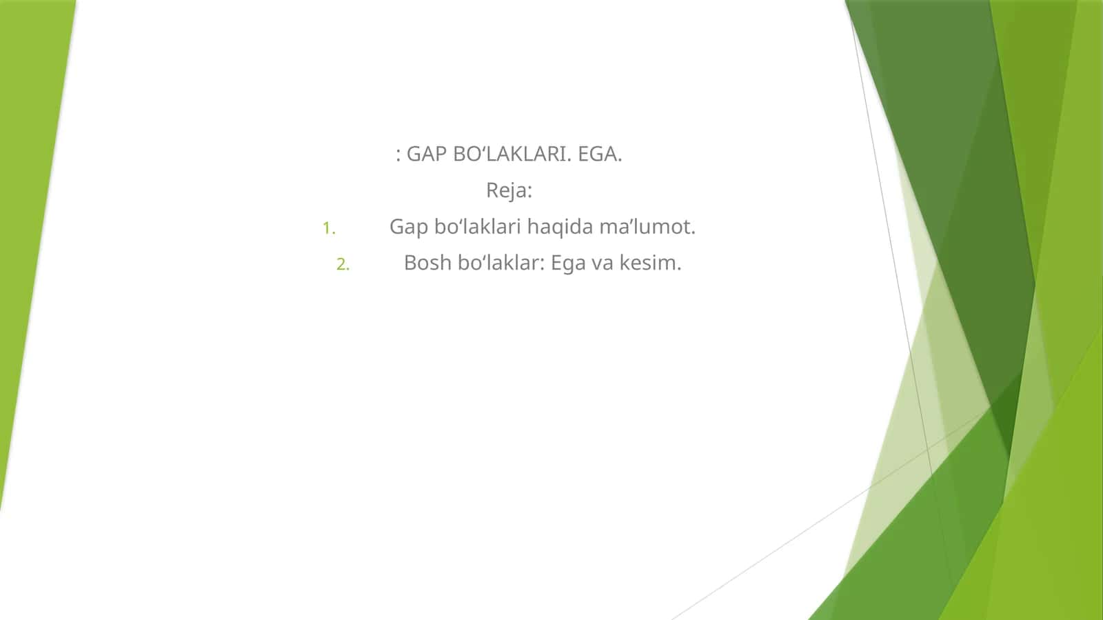 GAP BO‘LAKLARI 1