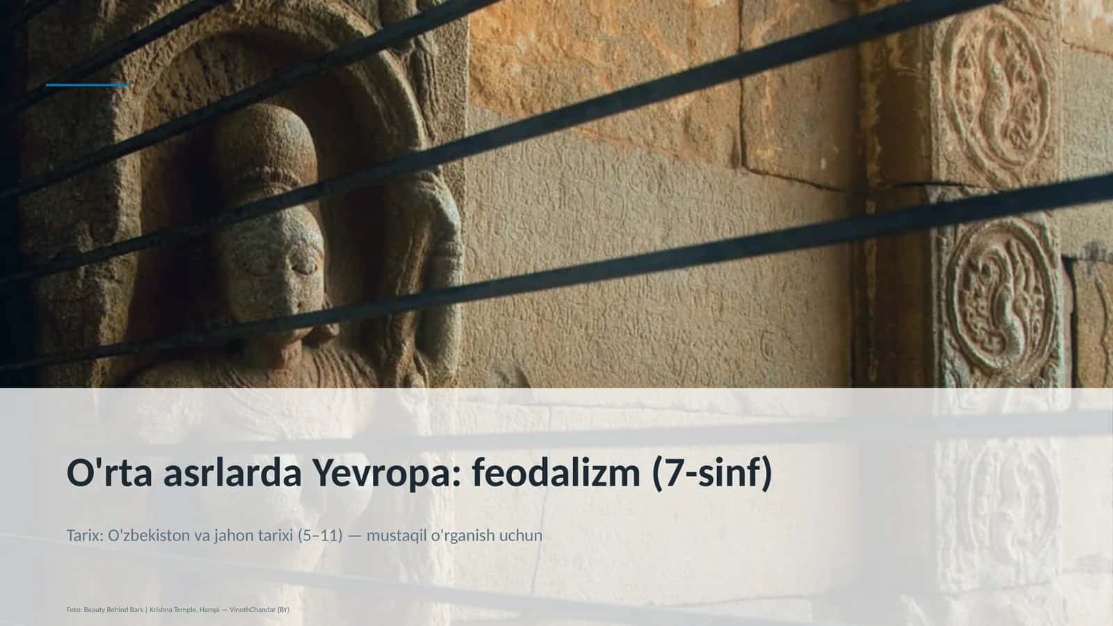 Yevropa tarixi: feodalizm (7-sinf) 1