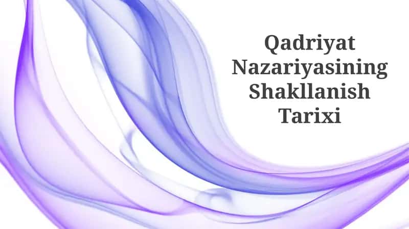 Qadriyat Nazariyasining Shakllanish Tarixi 1