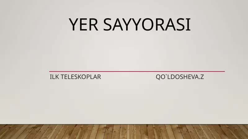 YER SAYYORASI 1