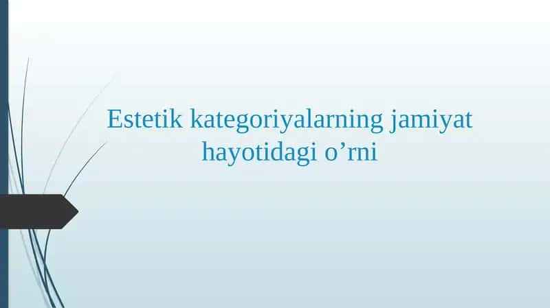 Estetika 1
