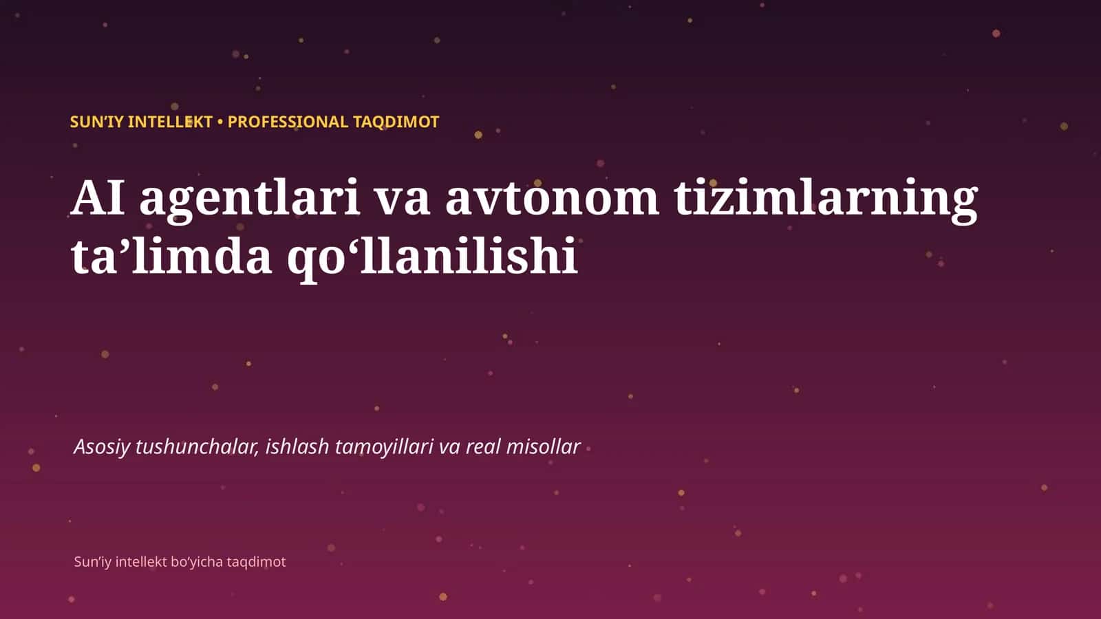SUNʼIY INTELLEKT 1