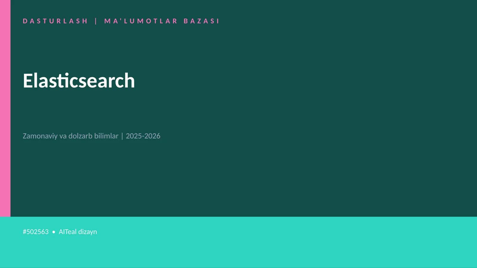 Elasticsearch 1