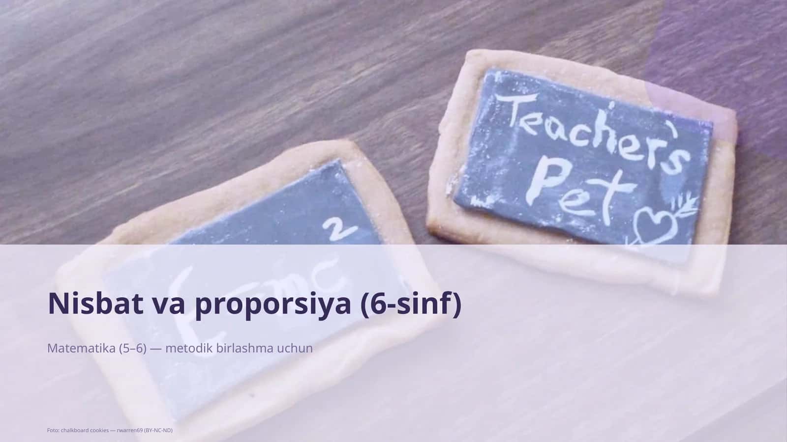 Nisbat va proporsiya (6-sinf) 1