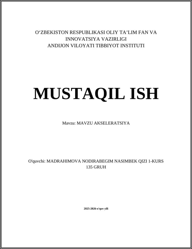 Akseleratsiya 1