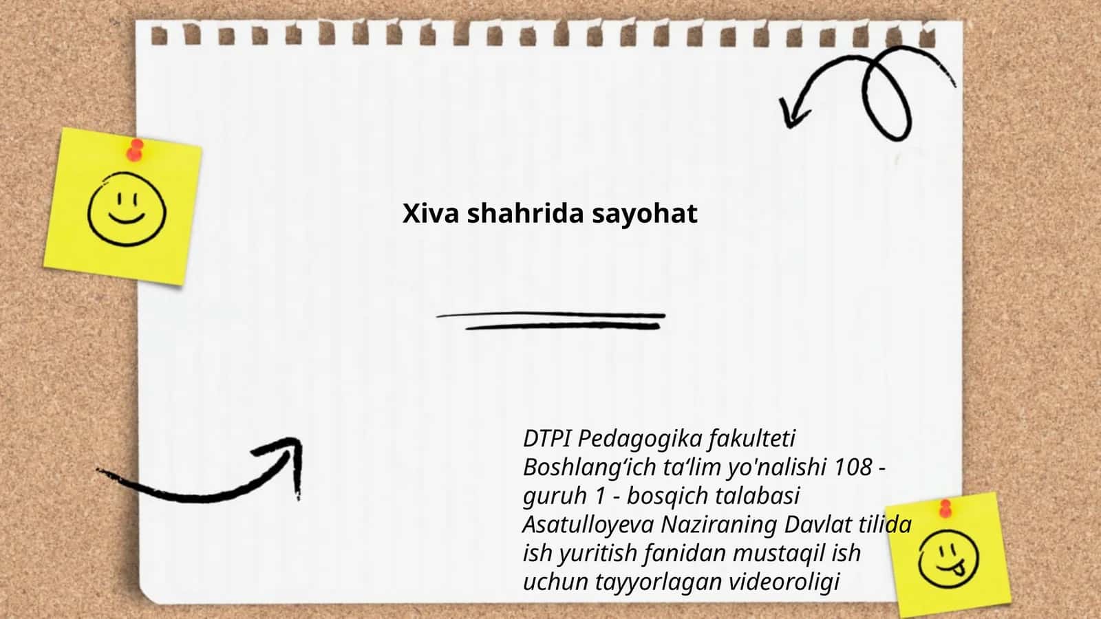 Videorolik ish yuritish fanidan 1