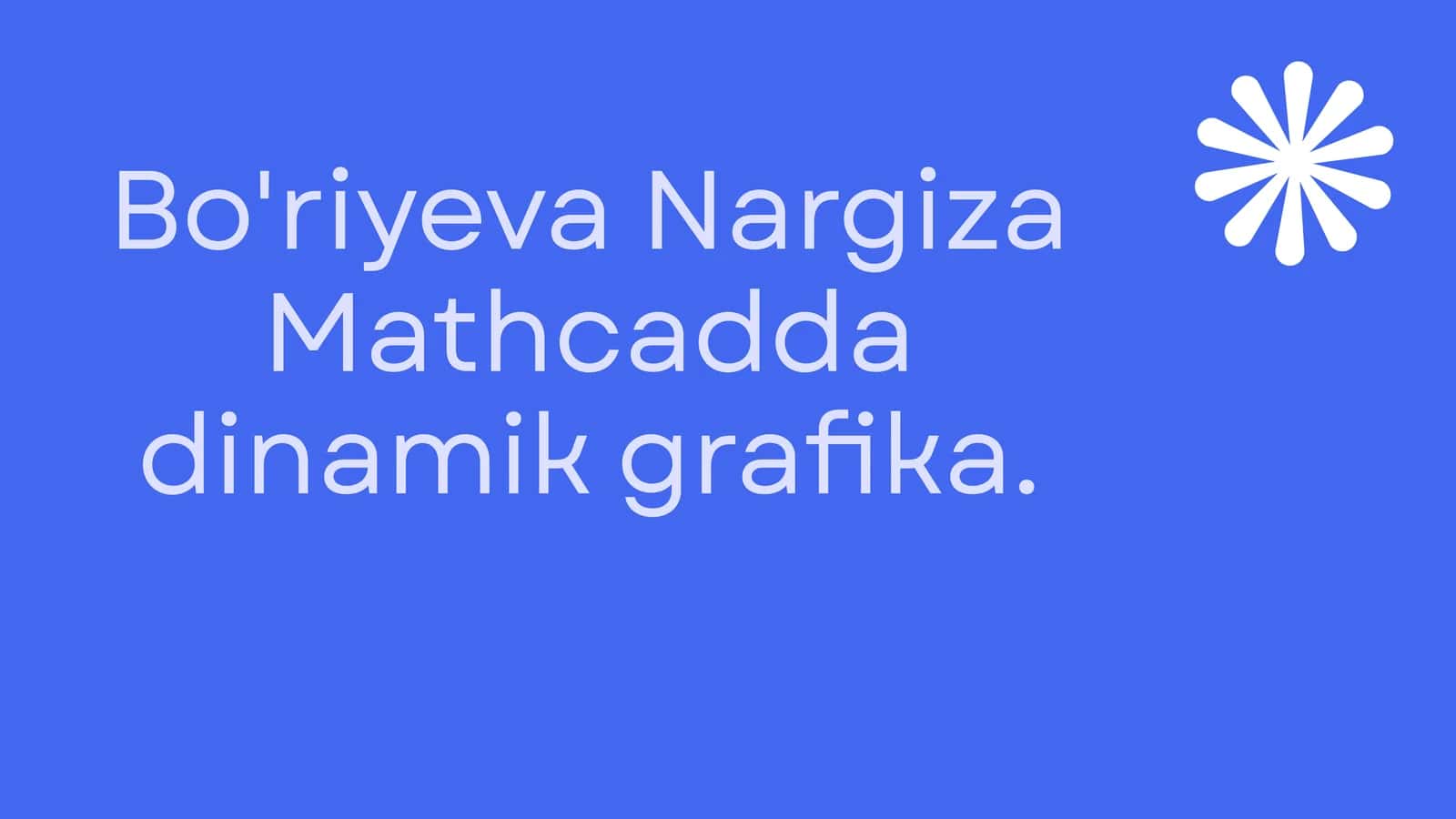 Mathcadda dinamik grafika 1