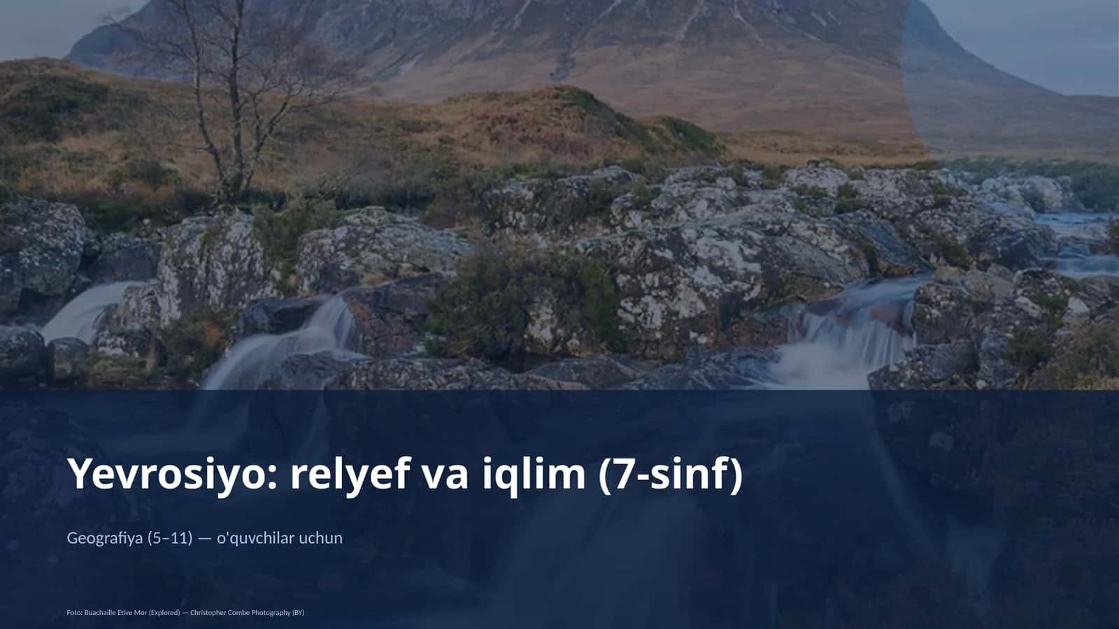 Yevrosiyo: relyef va iqlim (7-sinf) 1