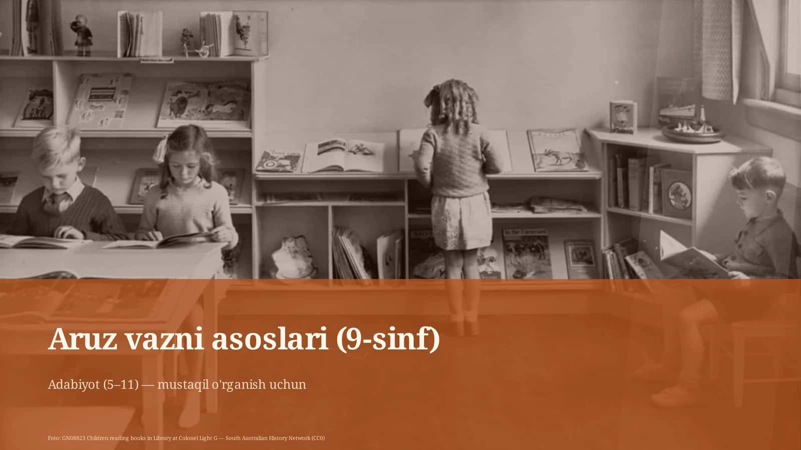 Aruz vazni asoslari (9-sinf) 1