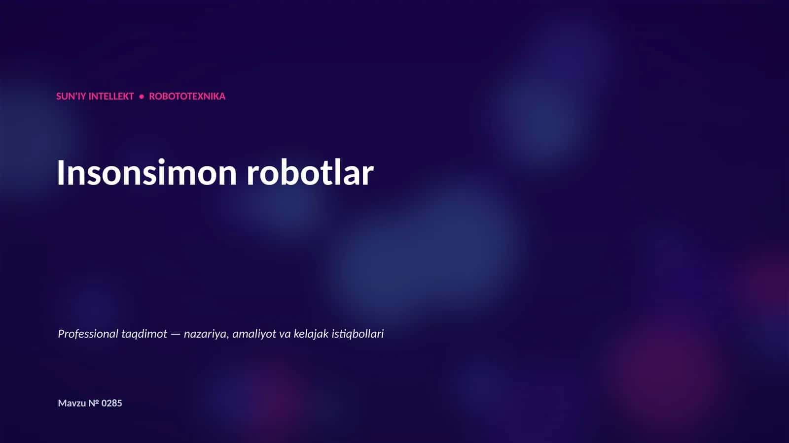 Insonsimon robotlar 1