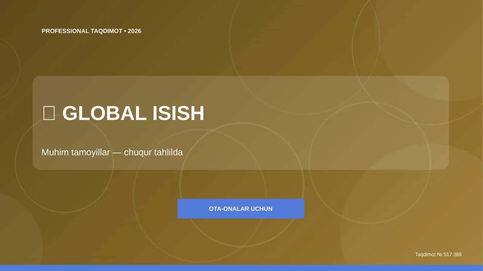 GLOBAL ISISH Muhim tamoyillar 1